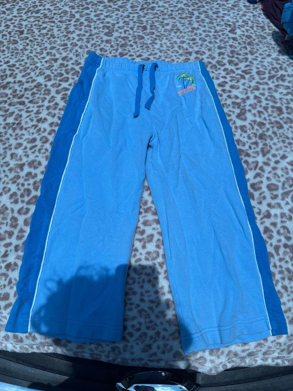 Y2K GIRLS KIDS No Boundaries Palm Beach Stretch Sweatpants Size M 7/8
